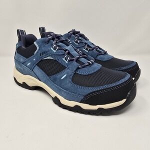 LL Bean Trail Model Hiker 4 WP Low Womens 8.5 Blue Waterproof Shoes 299639